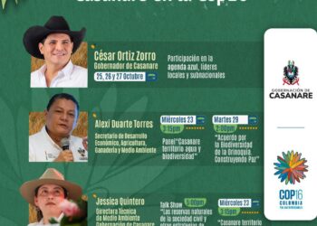 El Gobernador Zorro lleva las apuestas de Casanare a la COP16: