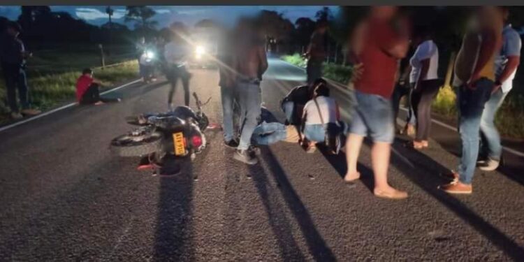 Choque de dos motociclistas en el piedemonte llanero