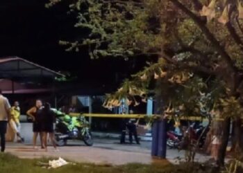 Fuego en el Barrio Casimena en Yopal, la noche del martes 29 de octubre