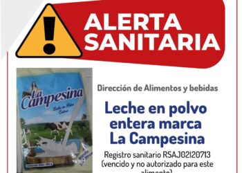 Alerta por comercialización de leche en polvo no autorizada y con distribución fraudulenta