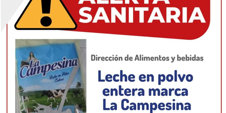Alerta por comercialización de leche en polvo no autorizada y con distribución fraudulenta