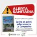Alerta por comercialización de leche en polvo no autorizada y con distribución fraudulenta