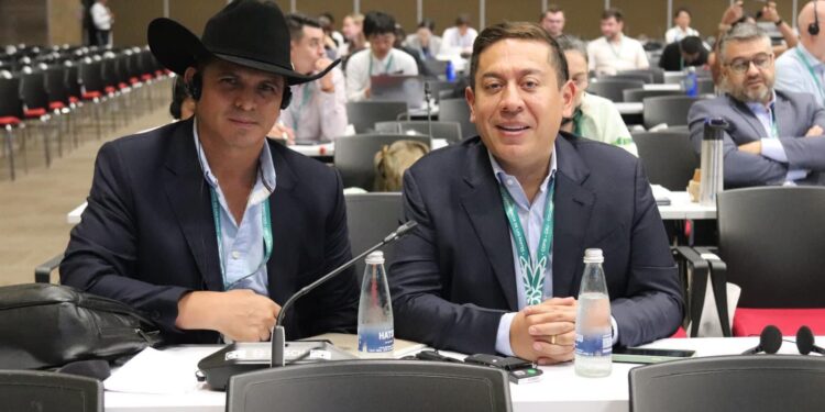Gobernador de Casanare, César Ortiz Zorro en la COP16
