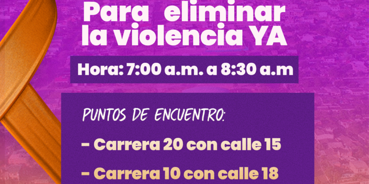 Yopal se moviliza en contra de la violencia de género