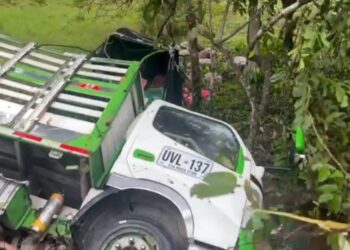 Se accidento camión en la vía Tame – Arauca