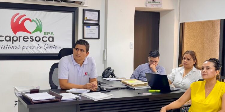 Reunión entre Red Salud Casanare y Capresoca para fortalecer servicios de salud en el Departamento