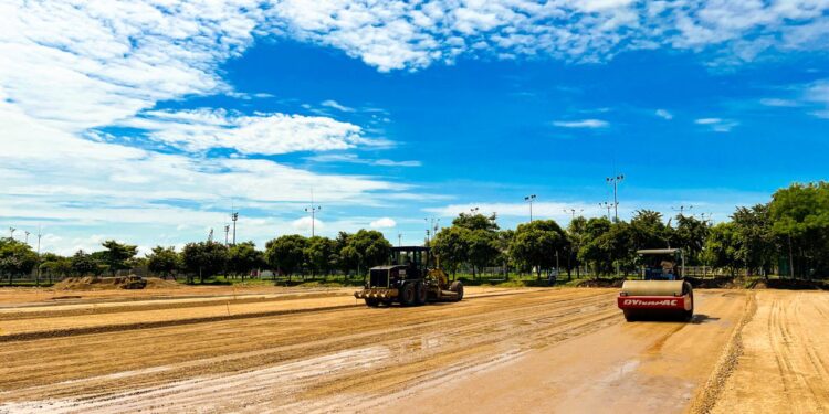 Avanzan a buen ritmo los trabajos de la plazoleta de eventos en Yopal