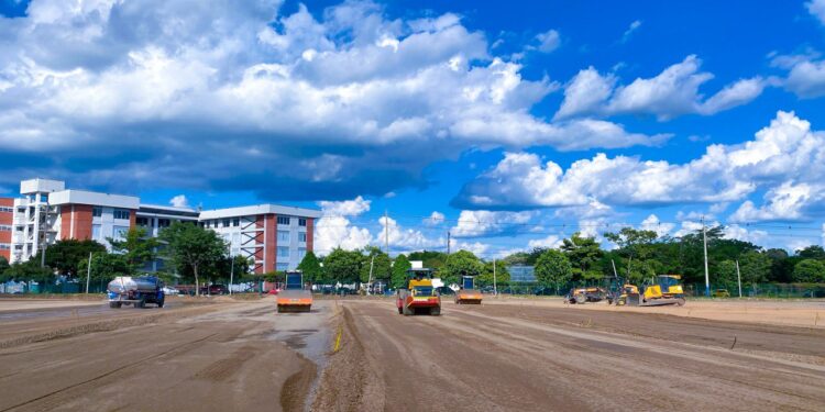 Avanzan a buen ritmo los trabajos de la plazoleta de eventos en Yopal