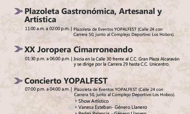 Yopal se prepara para vibrar con el lanzamiento de YopalFest, el Encuentro Cultural de la Orinoquía