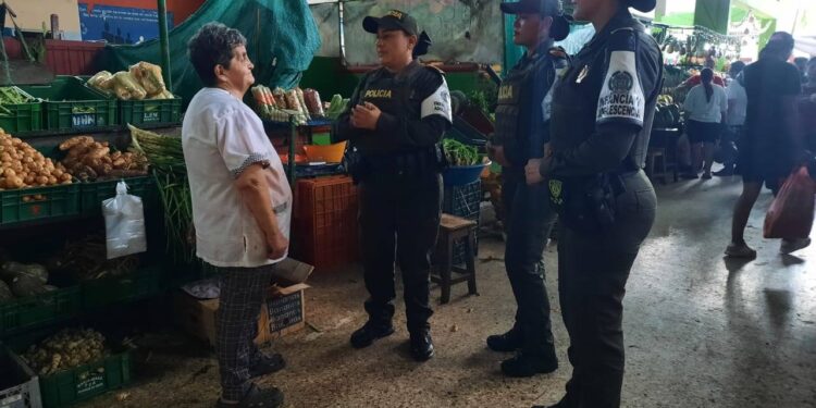 Policía de Casanare refuerza la vigilancia en la Plaza de Mercado para la protección de la comunidad