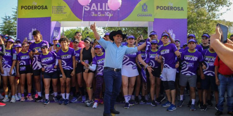 Yopal celebra la vida de la mujer con una multitudinaria carrera