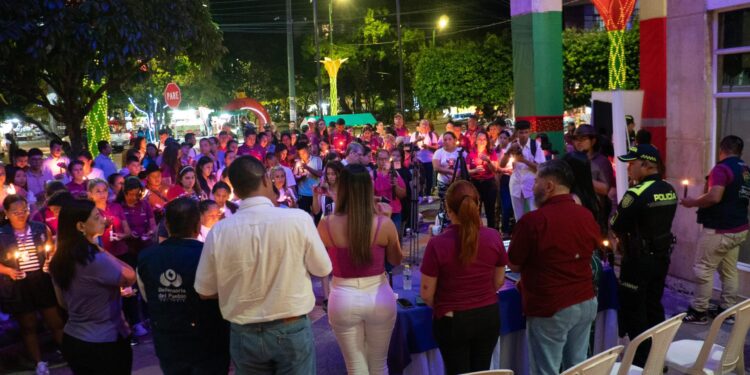 La Gobernación de Casanare se ilumina de Morado: ¡Para decirle NO a la violencia contra la mujer!