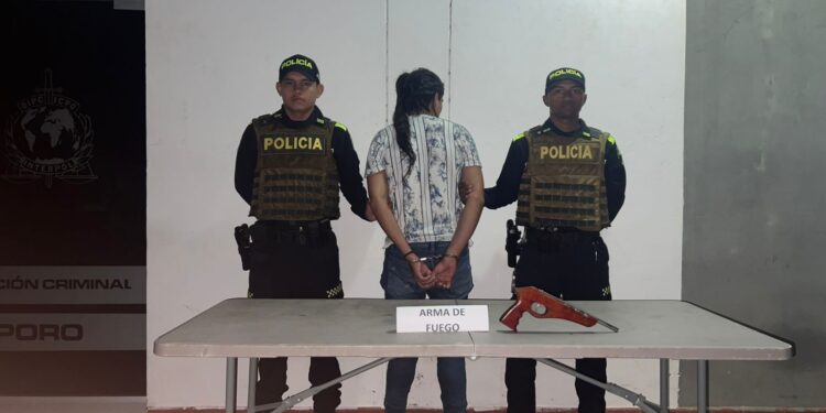 Captura de hombre por amenazas con arma hechiza en Paz de Ariporo