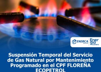 ENERCA S.A. E.S.P. informa sobre suspensión del servicio de gas natural