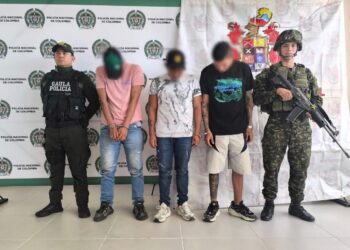 Tres capturas de presuntos extorsionistas del clan del Golfo en Yopal, Casanare