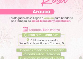 Cierre de las Brigadas Rosa en Arauca este sábado 8 de marzo