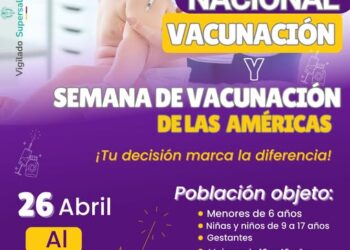 ¡Agéndate! gran jornada de vacunación para todas las edades del 26 de abril al 3 de mayo