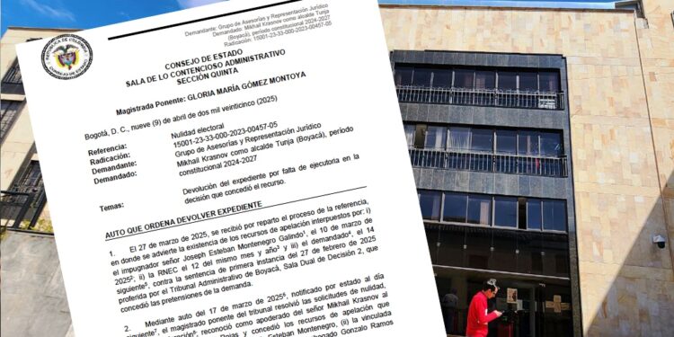 ¿Por qué devolvió el Consejo de Estado el proceso de nulidad contra el alcalde de Tunja al Tribunal Administrativo?