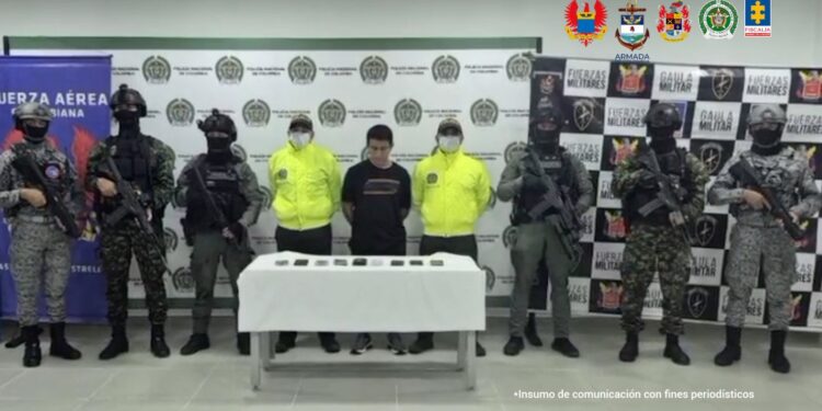 Por acciones delictivas en Arauca fue asegurado “Alias sombrerón”, presunto cabecilla de las disidencias de las farc