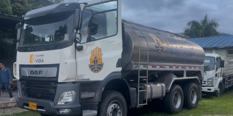 La DIGERD-Meta envió carrotanque para enfrentar crisis por falta de agua potable, en Mesetas