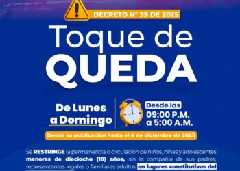 Toque de queda para menores de edad en Saravena