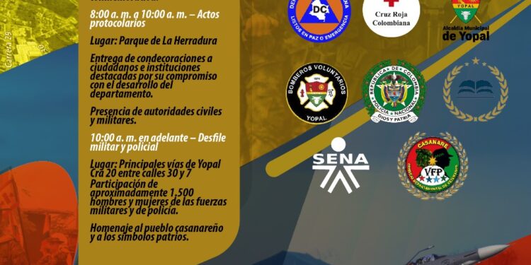 Autoridades ultiman detalles para el desfile del 20 de Julio en Yopal