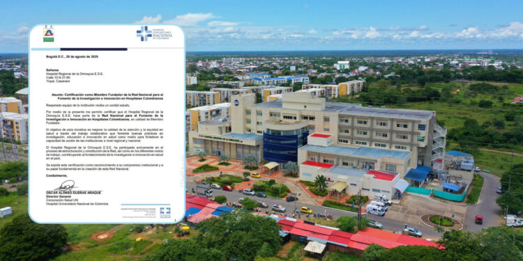 Hospital Regional de la Orinoquía certificado como miembro fundador de la Red Nacional
