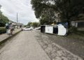 Fuerte accidente de tránsito en la carrera 17 con calle 19 de Yopal deja dos vehículos involucrados y vuelco