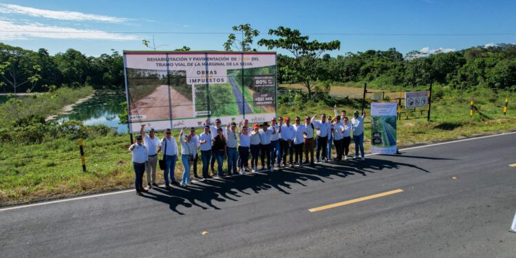 16 kilómetros de vía totalmente pavimentados entregaron el gobierno nacional en el corredor Marginal de la Selva en Saravena