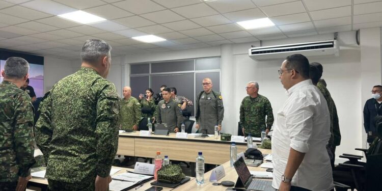 Ministro de Defensa lidera consejo de seguridad de alto nivel en Arauca ante grave crisis de orden público