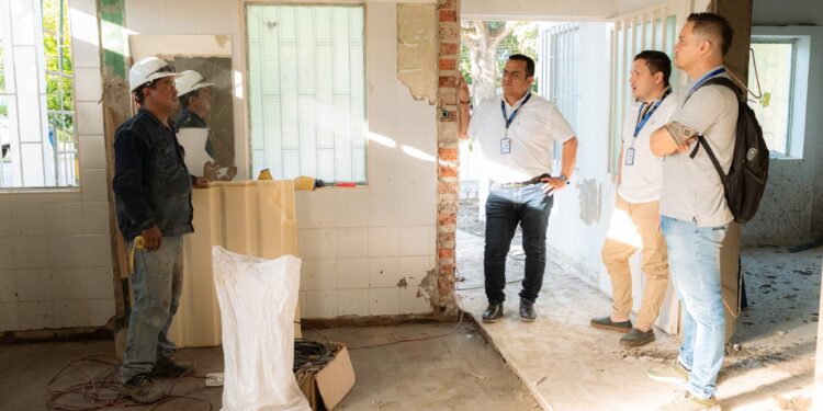 Avanza la construcción del puesto de salud de Quebradaseca: Obra alcanza el 40% de ejecución