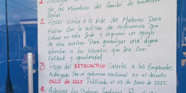 Crisis en la ESE de Arauca: Trabajadores protestan por pagos atrasados y exigen la renuncia del gerente