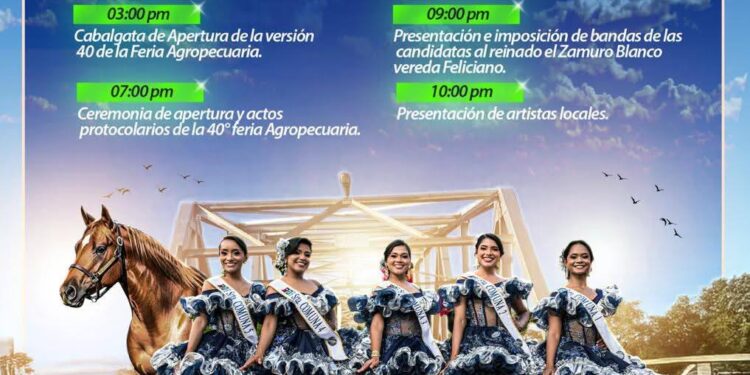 Programación oficial de la 40ª Feria Agropecuaria 2025 de Arauca