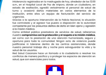 Gobernación rechaza agresión a misión médica