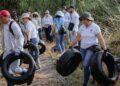 Alcaldía de Yopal, recupera la belleza del Parque La Iguana con jornada de limpieza y recolección de llantas