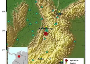 Fuerte sismo de 5.8 grados con epicentro en Santander sacudió varias ciudades en Colombia