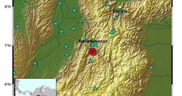 Fuerte sismo de 5.8 grados con epicentro en Santander sacudió varias ciudades en Colombia