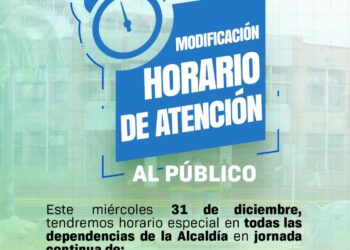 Alcaldía de Yopal anuncia horario especial de atención para este miércoles 31 de diciembre