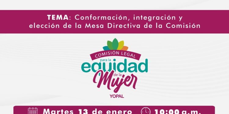 Invitación a la sesión de la comisión legal para la equidad de la mujer