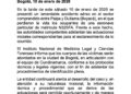 Comunicado a la opinión pública sobre el accidente aéreo ocurrido entre Paipa y Duitama, Boyacá
