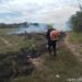 Bomberos de Aguazul controlan incendio forestal en vía hacia Maní