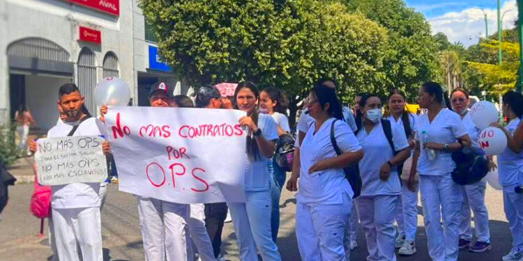 Plantón del sector salud en Yopal se sumó a jornada nacional