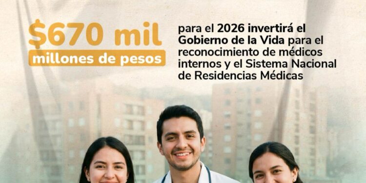 ¿Cómo funcionará la remuneración de los internos de medicina con giro directo por ADRES en 2026?