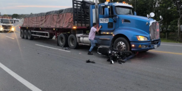 Motociclista murió en choque contra vehículo de carga al sur de Casanare