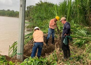 Se evita colapso de postería que dejaría sin energía a varios sectores rurales de Arauquita