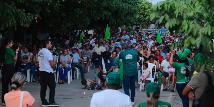 Diego García, con Alianza Verde 101 a la Cámara, fortalece su respaldo en Maní