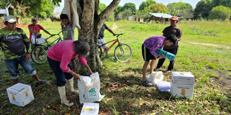 Tras más de 12 horas de travesía, la caravana humanitaria de la Gobernación de Casanare, llegó a Caño Muchuelo