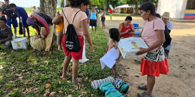Tras más de 12 horas de travesía, la caravana humanitaria de la Gobernación de Casanare, llegó a Caño Muchuelo