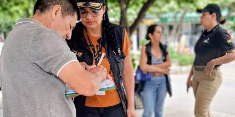 Secretaria de Gobierno Municipal impulsa campaña «No a la Mendicidad» en el barrio Villa Benilda