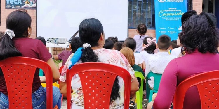 Alcaldía de Yopal realizó cine al parque en el Bicentenario